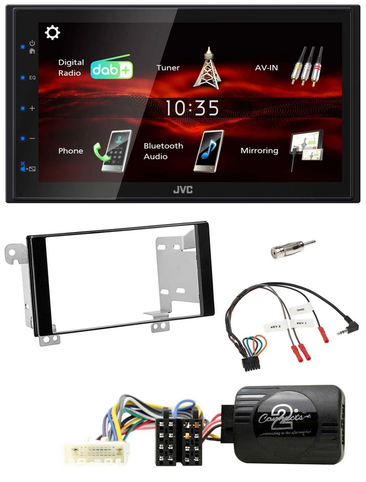 JVC USB Bluetooth Lenkrad DAB 2DIN Autoradio für Subaru ForesterSJ Impreza XV - Bild 1 von 4