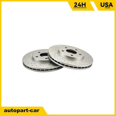 2x Front Brake Rotors Fits 2006-2007 Pontiac G6 2008 Chevy Malibu 3.5L V6 55095 - Image 1 of 4