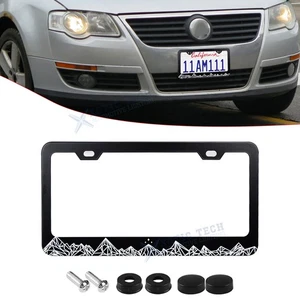 Kit protector de cubiertas de matrícula de parachoques delantero de metal para automóvil de montaña antiarañazos - Imagen 1 de 16