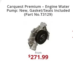 Carquest Water Pump T3129 Made For Mercedes-Benz. - Picture 1 of 2