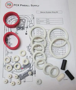 2005 Stern Nascar Pinball Machine Rubber Ring Kit - Picture 1 of 1
