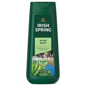 Irish Spring Mens Body Wash Shower Gel Aloe Vera - 18 fluid ounce Pack of 6 - Picture 1 of 8