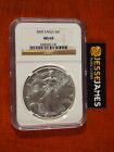 2005 $1 AMERICAN SILVER EAGLE NGC MS69 CLASSIC BROWN LABEL