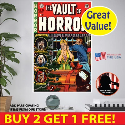 BENBEN HOME & LIFESTYLE The Vault of Horror POSTER MULTI. FORMATS PAPER CANVAS VINYL POSTCARD STICKER