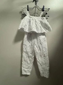 Cotton On Ruffle Eyelet Floral Embroidered Set Girls 5 - Picture 1 of 5
