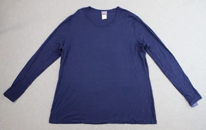 Scrub Cherokee Workwear Mens Underscrub Size 2XL Navy Blue Long Sleeve - Picture 1 of 6