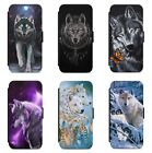 Beautiful Wolf Moon Dreamcatcher WALLET FLIP PHONE CASE COVER FOR SAMSUNG MODELS