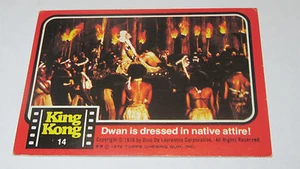 Scanlens King Kong Card #14 1976 Coloured Photo VHTF Dressed in Native Attiire - Bild 1 von 1