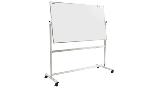 Mobile Whiteboard with Aluminium Frame Magnetic board Double-Sided Dry Erase