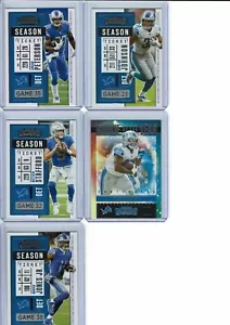 2020 Contenders Football Detroit Lions (4) Base Card Set +Plus More+ - Picture 1 of 1
