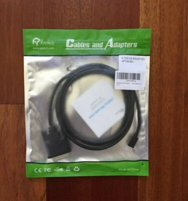 Rankie Mini DP to DVI Cable 6ft - New and LQQK! - Image 1 of 2