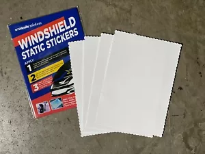 Windshield Static Cling Sticker Application 5"X7" 4 Pack - Picture 1 of 1