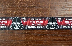 7/8" Star Wars Darth Vader - Double Sided Ribbon - SOLD BY YARD - Picture 1 of 3