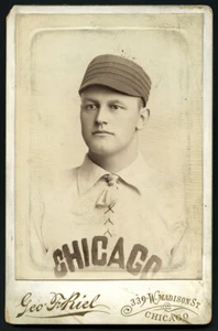 1892 Sam Dungan Schrank Foto 5"" x 7"" Chicago Colts Vintage - Bild 1 von 1