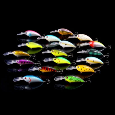 18x Minnow Crankbait 10cm/14g Fischköder Angeln Köder Haken Barsch Wobbler Lures - Bild 1 von 4