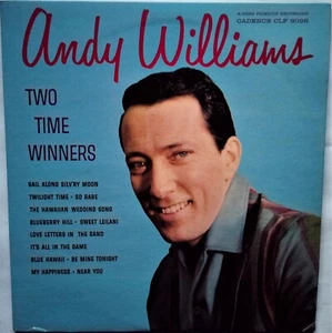 ANDY WILLIAMS - TWO TIME WINNERS - VINTAGE 1959 - VERY GOOD PLUS  33 rpm LP - Picture 1 of 6