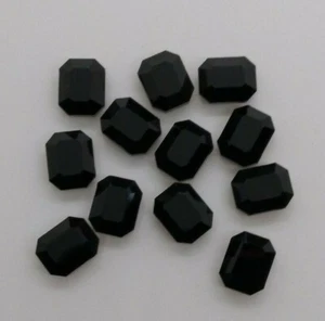 Swarovski Crystal Jet Black Faceted Rectangle 5105 Bead; 2 Sizes: 10mm and 12mm - Picture 1 of 7