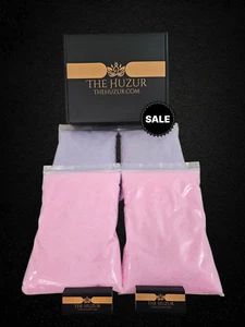 Lilac & Pink Sand Wax, Pearl Wax Candle Set, 2Kg with 80 wicks, Scented Candle - Picture 1 of 8