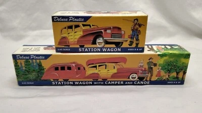 NIB Dimestore Station Wagon with Camper and Canoe OR Station Wagon CHOICE - Image 1 of 4