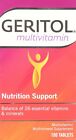 Geritol Multivitamin Multimineral Nutrition Support Supplement Tablets 100 Count