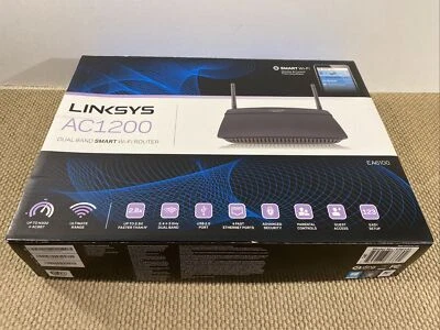 Linksys EA6100 AC1200 Fast Ethernet Smart Wi-Fi Dual-Band Router - New - Image 1 of 3
