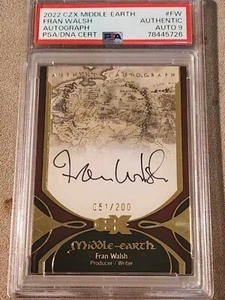 2022 CZX Middle Earth Writer Fran Walsh Authentic PSA 9 Autograph 051/200 - Bild 1 von 2