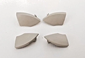 Fiat 500 Radio CD Knopfknöpfe Elfenbeinweiß cremefarben Zierleiste Abdeckung Entfernung 4 Stück - Bild 1 von 18