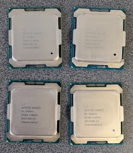 4 x Intel® Xeon® Processor E5-2620 v4 20M Cache, 2.10 GHz (Quantity of 4) - Picture 1 of 6