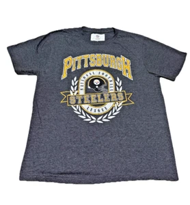 Vintage Authentic NFL Pittsburgh Steelers Classic Unisex Throwback T-Shirt NEW - Picture 1 of 7