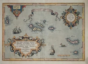 AZOREN - AKORES INSULAE VON ABRAHAM ORTELIUS 1584 (aber 1608) - Bild 1 von 1