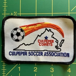 Culpeper Comets Soccer Patch Culpeper Soccer Association VA Virginia New Unused - Picture 1 of 5