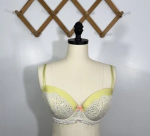 Victorias Secret Vintage Y2K Bra Dream Angels Lined Demi 34DD - Picture 1 of 5