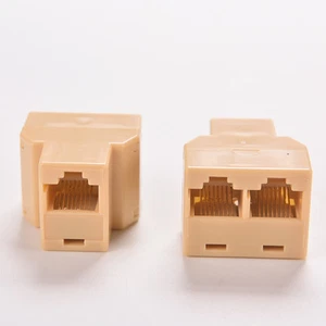 DZ517 RJ45 6 Ethernet Cable LAN Port 1 to 2 Socket Splitter Connector .vm - Picture 1 of 5