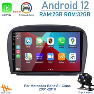 For Mercedes Benz SL-Class Radio Apple CarPlay Android 13 Stereo BT Touch Screen - Picture 1 of 12