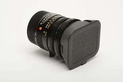 Leica Summilux-M 35mm f1.4 Aspherical black lens #11874, caps, hood, MINT! - Image 1 of 4