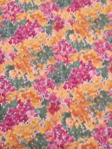 4+ yards fabric quilting material floral Jasmin RJR vintage pink green orange - Picture 1 of 7