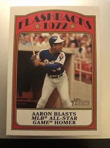 Hank Aaron 2021 Topps Heritage Baseball Flashbacks BFB-HA Braves - Bild 1 von 2