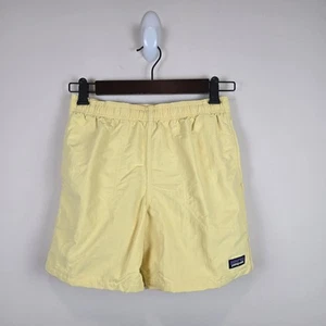 Patagonia Kids Size L/12 Baggies Shorts 5" Inseam Lined Milled Yellow 67036 - Picture 1 of 4