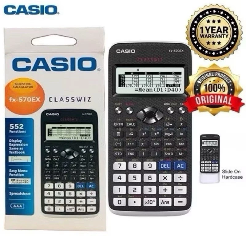 Genuine Casio FX-570EX ClassWiz Series Scientific Calculator - Suitable for All - Image 1 of 4