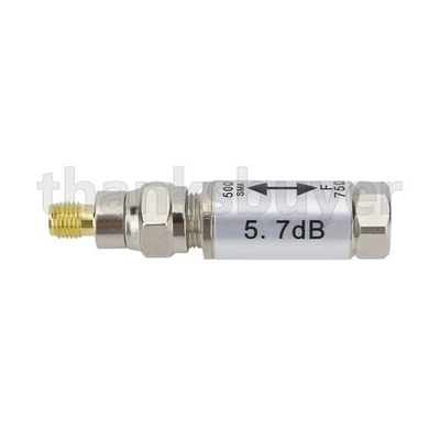 0-3GHz SMA Female to F Male Connect 50-75ohm Impedance Converter Radio Acces - Image 1 of 4