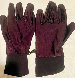 Black Gloves  (looks Reddish Purple In Bright Light)  Nylon Spandex  Lined  XL - Bild 1 von 16