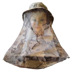 Outdoor Cap Camo Buschhut Mütze integriertes Netz Moskito Gesicht Schild Netz OS - Bild 1 von 11