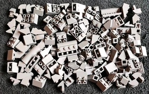 LEGO Dark Grey Inverted Slopes Bundle Mixed Curved Roof Smooth Brick Pieces Lot - Picture 1 of 5