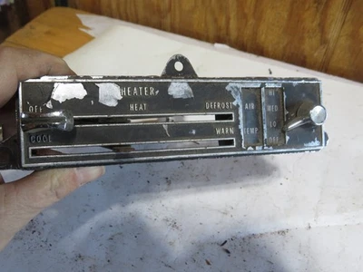 68 1968 69 1969 Oldsmobile Cutlass 442 calefacción aire acondicionado interruptor de control de clima Foto 1 de 4
