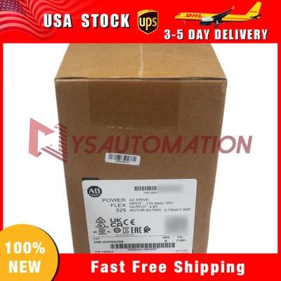 New Sealed Factory 25B-A4P8N104 PowerFlex 525 AC Drive Allen Bradley - Image 1 of 4