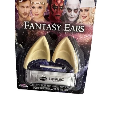 Fantasy Ears Latex Elf Pixie Fairy Cosplay Vampire Halloween Costume Props NEW - Image 1 of 4