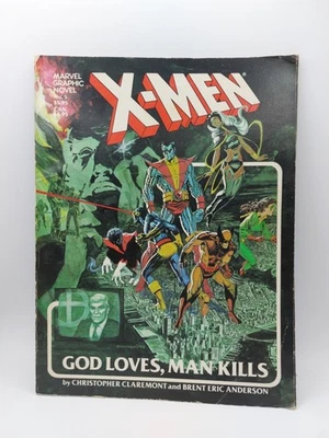 1982 Marvel Comics Graphic Novel  X-Men  God Loves, Man Kills   - Image 1 of 4