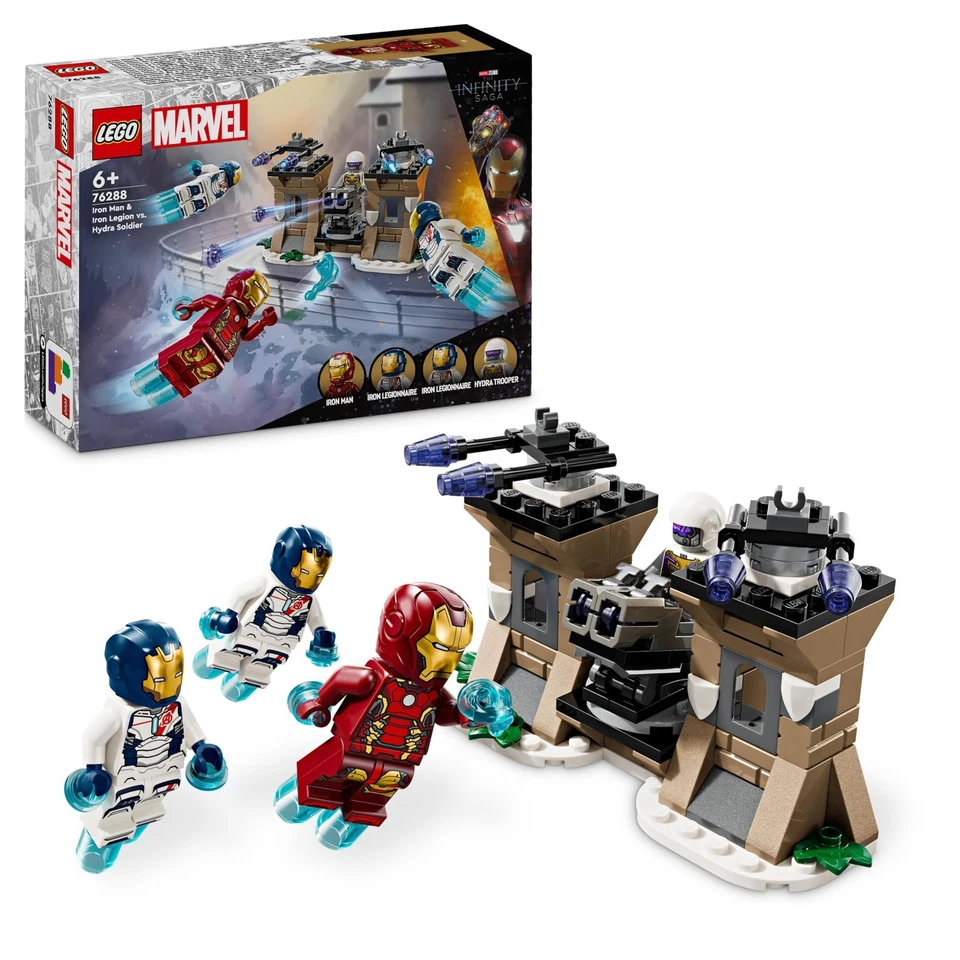 LEGO Super Heroes Iron Man and Iron Legion vs. Hydra Soldier (76288)