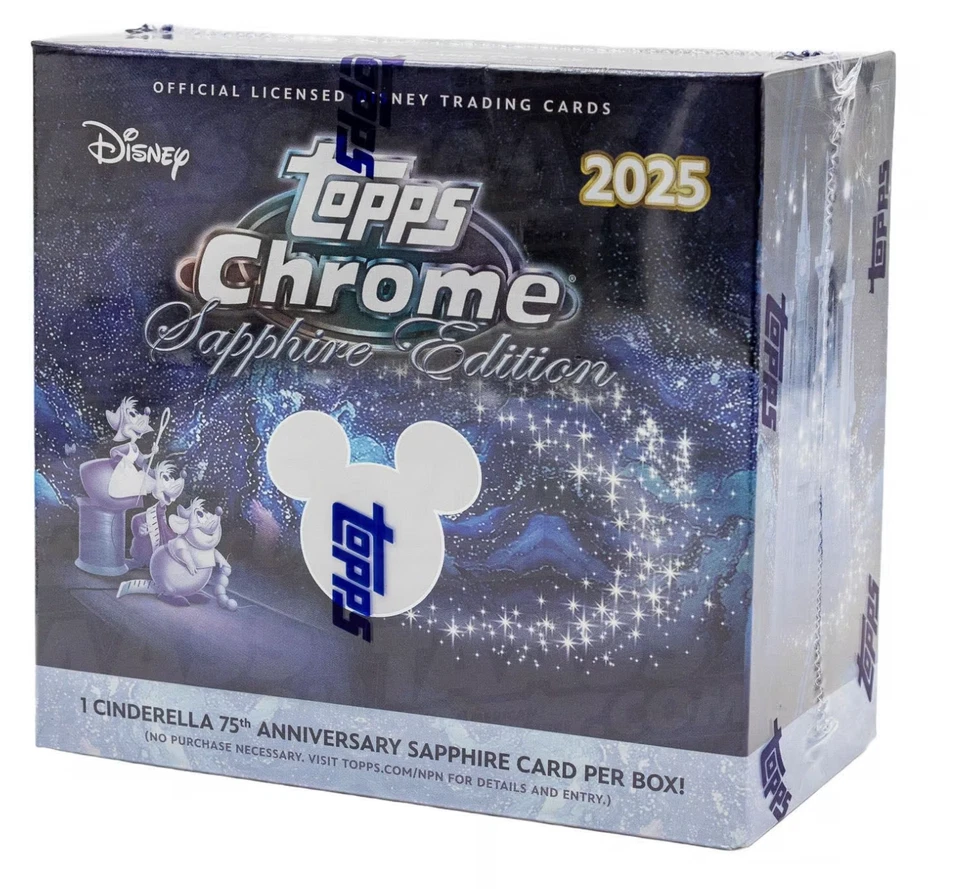 Topps Chrome Disney Sapphire Edition 2025 Hobby Box - Image 1 of 1