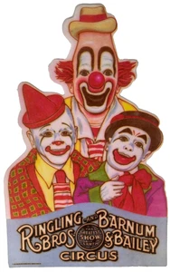 1979 - Ringling Bros Circus RBB Filzschild Lou Jacobs Frosty Little - B2 - Bild 1 von 4